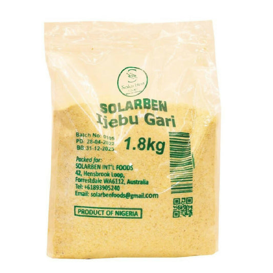 Carton of Solarben White Ijebu gari (1.8kg x 10)