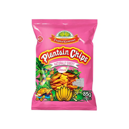 Carton of TG Extra Sweet Plantain Chips (85g x 20)