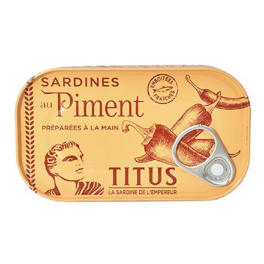 Carton of Titus Sardine in Hot Sauce (125g x 48)