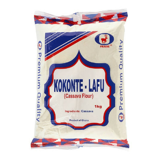 Carton of Praise Kokonte Cassava flour(Lafu) (1kg x 12)